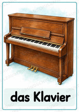 Musikinstrumente – 15 Poster DIN A4 | Musikunterricht Grundschule & Instrumentenkunde | PDF – Materialseite 2