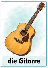 Musikinstrumente – 15 Poster DIN A4 | Musikunterricht Grundschule & Instrumentenkunde | PDF – Materialseite 3
