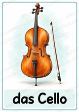 Musikinstrumente – 15 Poster DIN A4 | Musikunterricht Grundschule & Instrumentenkunde | PDF – Materialseite 5