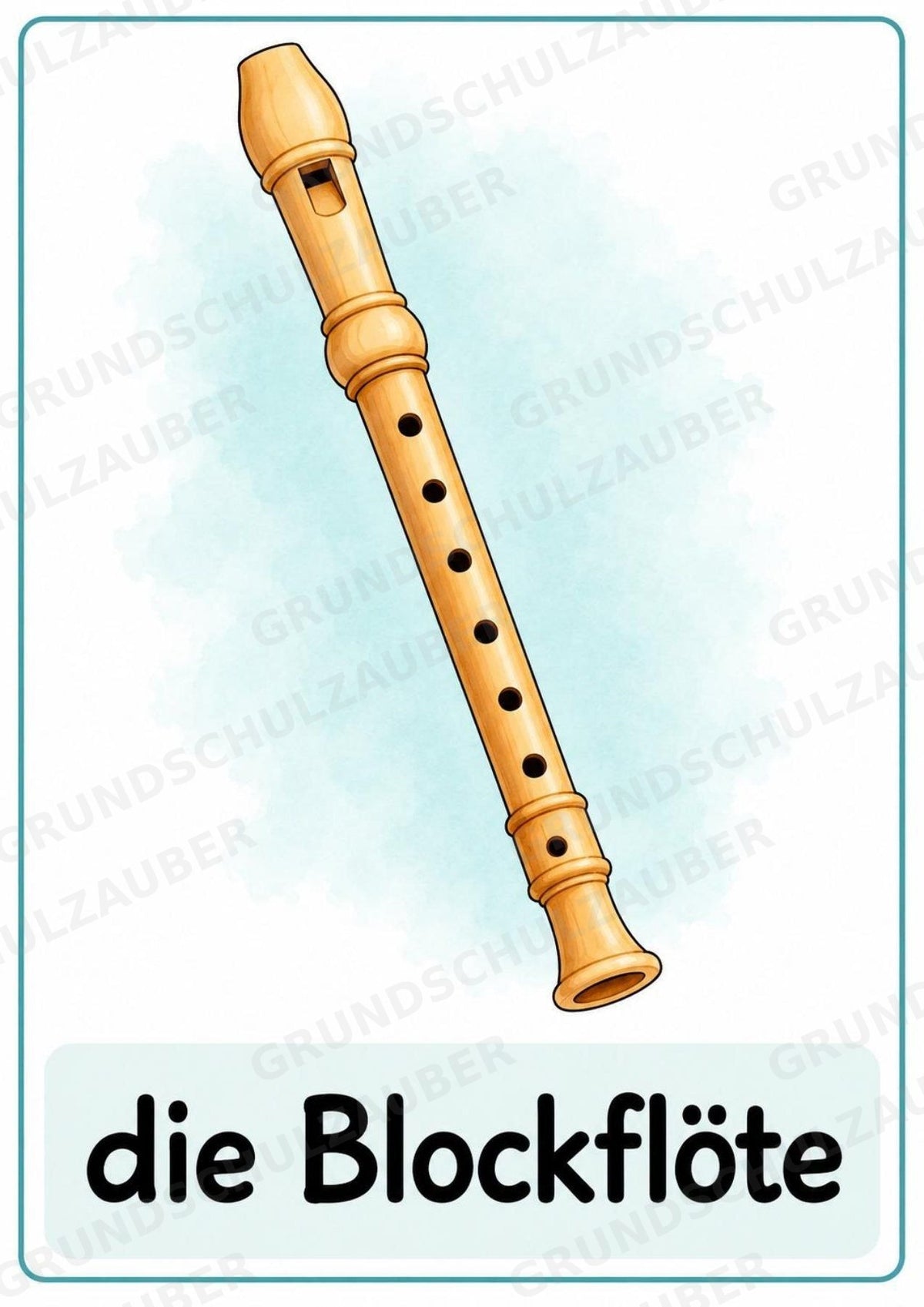 Musikinstrumente – 15 Poster DIN A4 | Musikunterricht Grundschule & Instrumentenkunde | PDF – Materialseite 7
