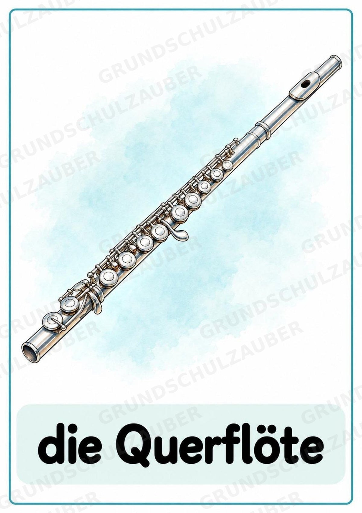 Musikinstrumente – 15 Poster DIN A4 | Musikunterricht Grundschule & Instrumentenkunde | PDF – Materialseite 8