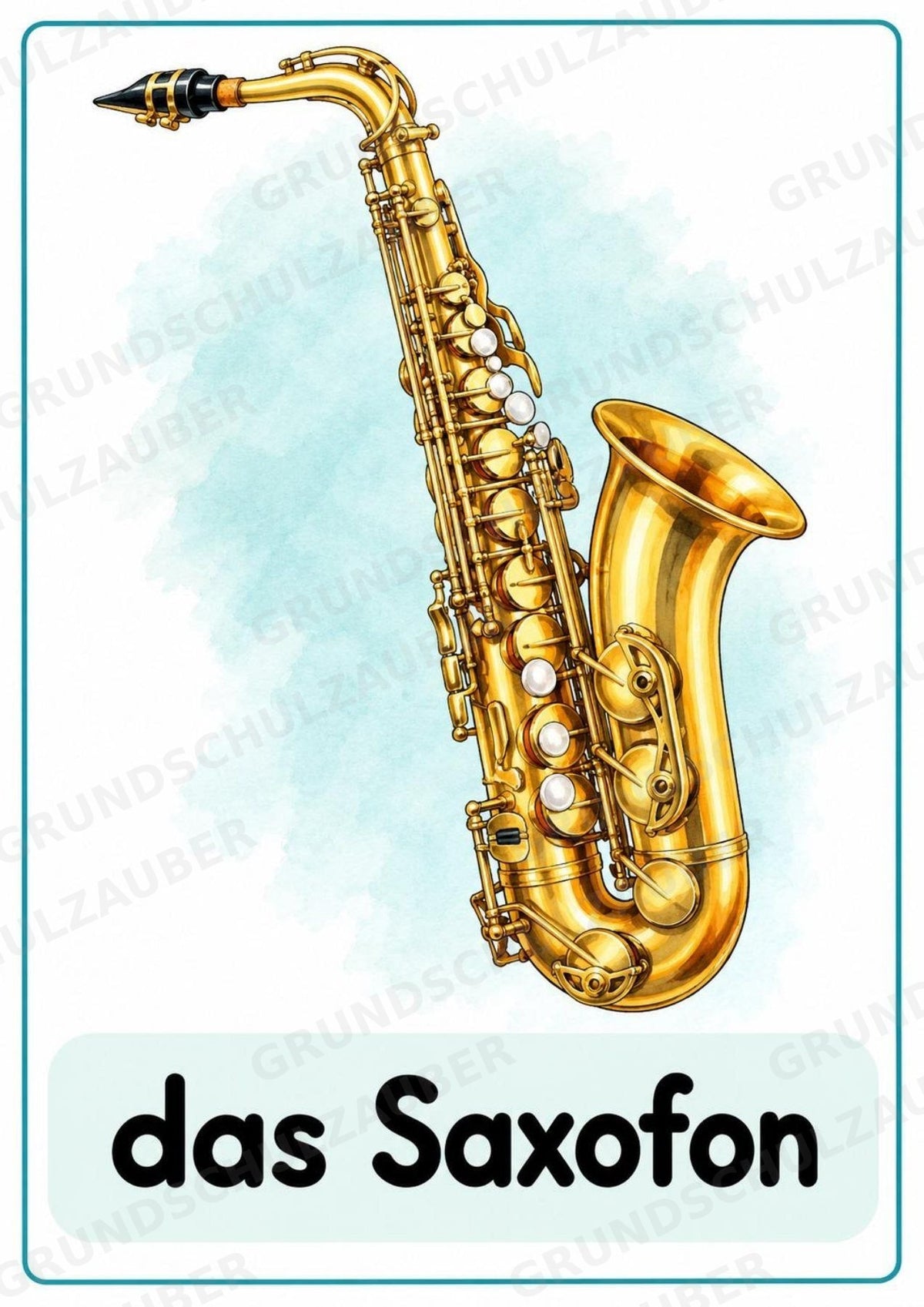 Musikinstrumente – 15 Poster DIN A4 | Musikunterricht Grundschule & Instrumentenkunde | PDF – Materialseite 10