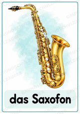 Musikinstrumente – 15 Poster DIN A4 | Musikunterricht Grundschule & Instrumentenkunde | PDF – Materialseite 10