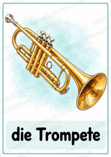 Musikinstrumente – 15 Poster DIN A4 | Musikunterricht Grundschule & Instrumentenkunde | PDF – Materialseite 11