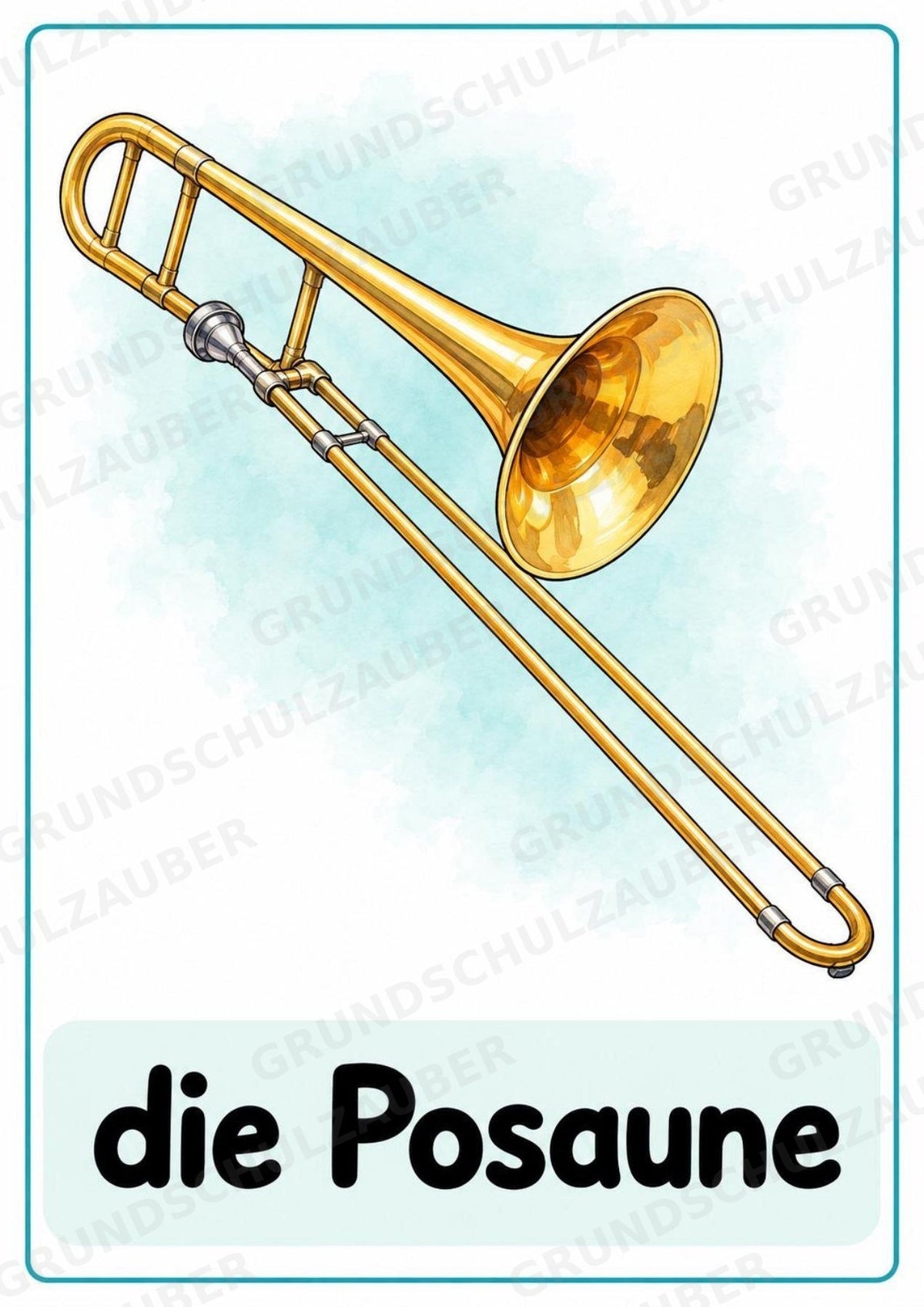 Musikinstrumente – 15 Poster DIN A4 | Musikunterricht Grundschule & Instrumentenkunde | PDF – Materialseite 12