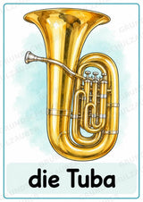 Musikinstrumente – 15 Poster DIN A4 | Musikunterricht Grundschule & Instrumentenkunde | PDF – Materialseite 13