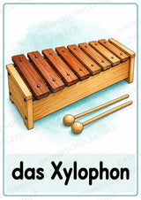 Musikinstrumente – 15 Poster DIN A4 | Musikunterricht Grundschule & Instrumentenkunde | PDF – Materialseite 15