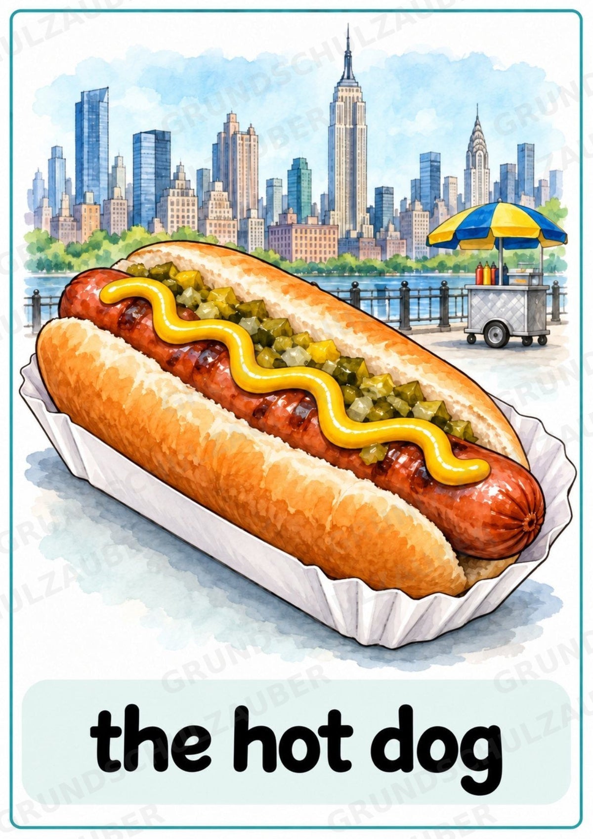 New York Poster auf Englisch – 10 Lernposter DIN A4 | Englisch Grundschule, USA & Landeskunde – Materialseite 11