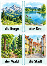 Urlaub & Reisen: 32 Bildkarten Deutsch mit Artikeln | Wortschatz, DaZ & Sprachförderung in der Grundschule – Materialseite 7