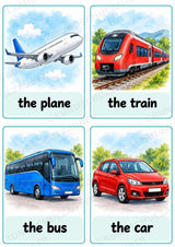 Urlaub & Reisen: 32 Bildkarten Englisch | Holidays & Travel Flashcards für den Englischunterricht – Materialseite 3