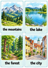 Urlaub & Reisen: 32 Bildkarten Englisch | Holidays & Travel Flashcards für den Englischunterricht – Materialseite 7