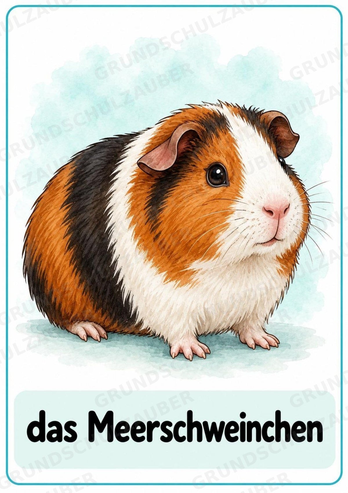 Haustiere: 10 Tierposter DIN A4 auf Deutsch | Wortschatz, DaZ & Sachunterricht in der Grundschule – Materialseite 5