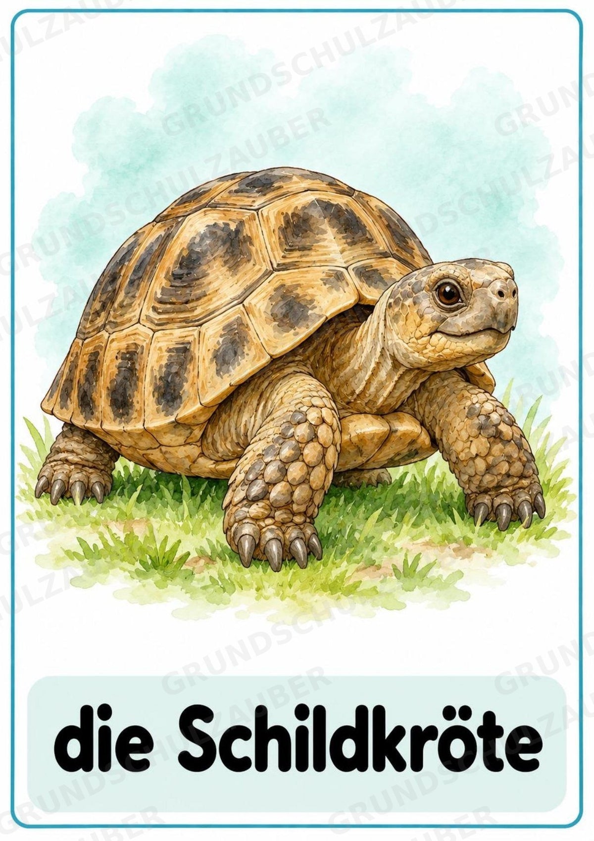 Haustiere: 10 Tierposter DIN A4 auf Deutsch | Wortschatz, DaZ & Sachunterricht in der Grundschule – Materialseite 11