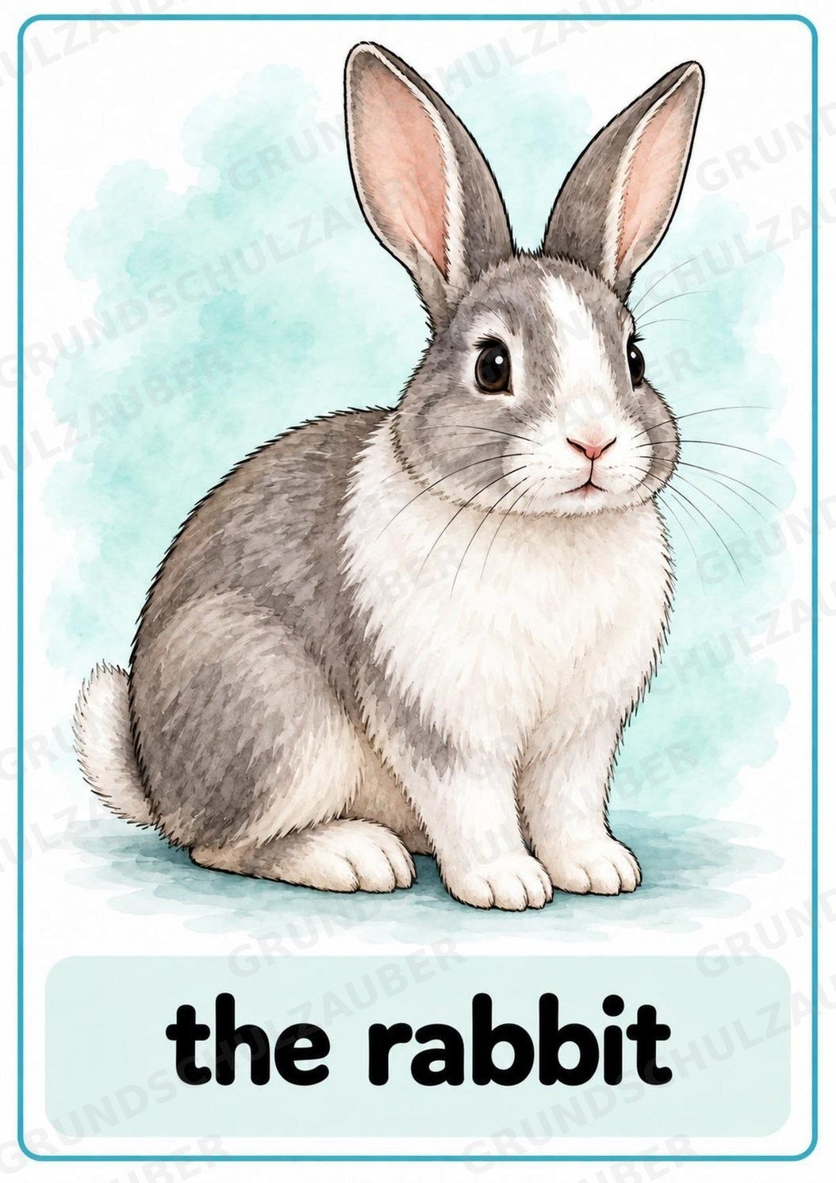 Haustiere Englisch: 10 Tierposter DIN A4 | Pets Vocabulary für den Englischunterricht – Materialseite 4