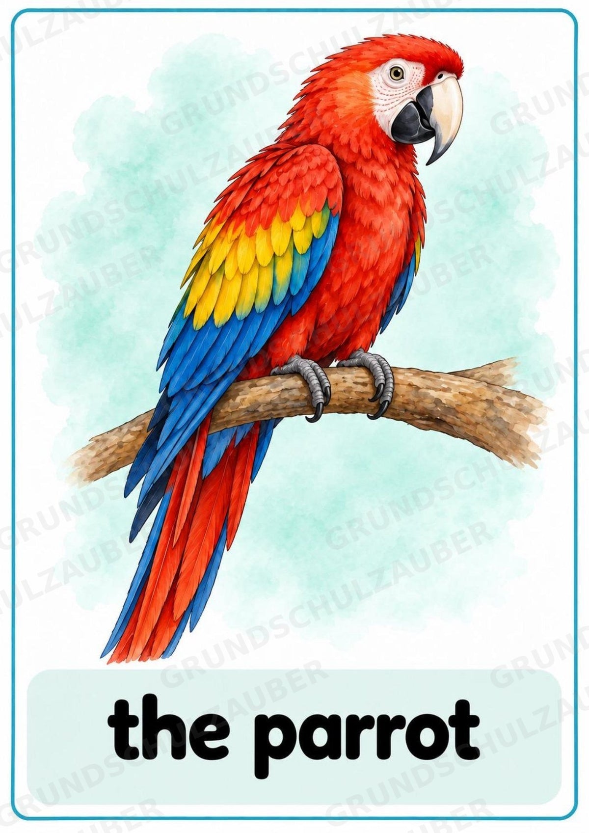 Haustiere Englisch: 10 Tierposter DIN A4 | Pets Vocabulary für den Englischunterricht – Materialseite 9