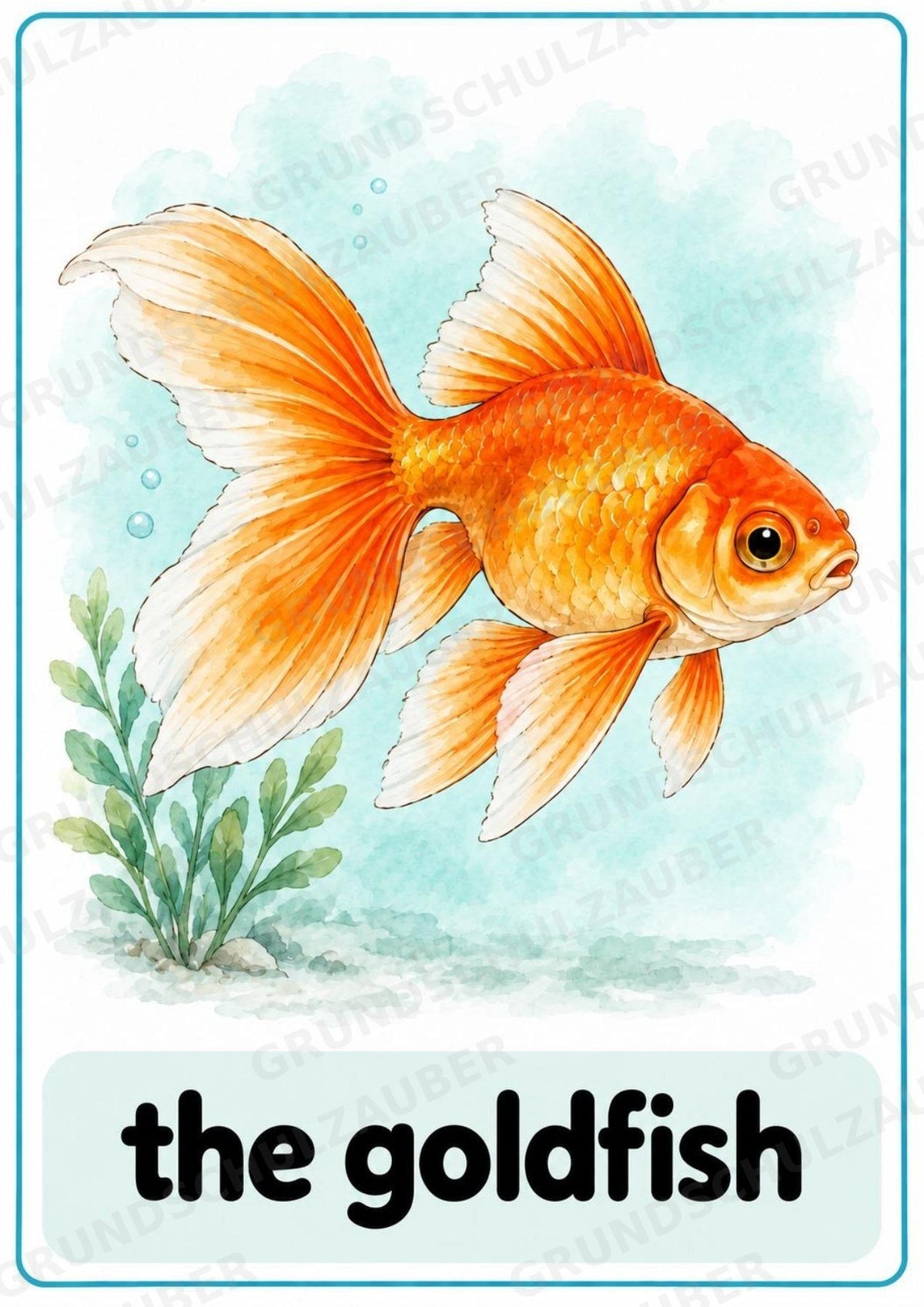 Haustiere Englisch: 10 Tierposter DIN A4 | Pets Vocabulary für den Englischunterricht – Materialseite 10