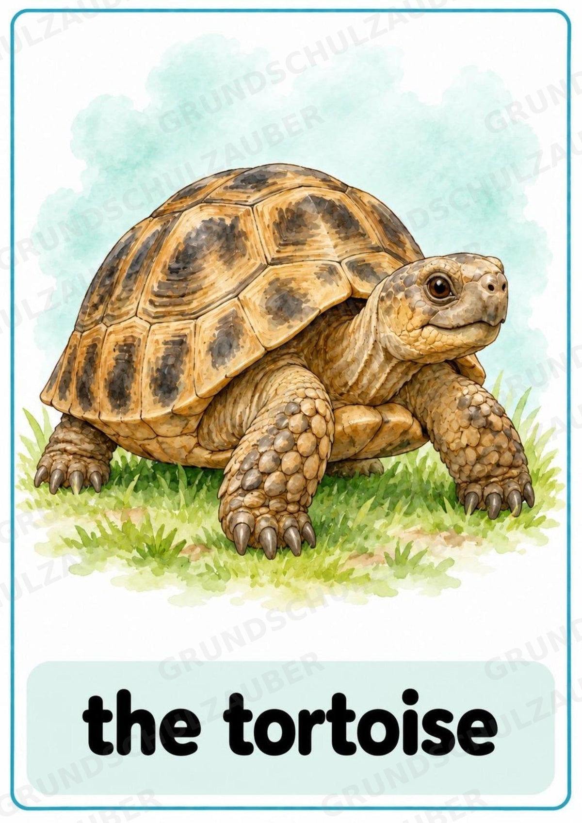 Haustiere Englisch: 10 Tierposter DIN A4 | Pets Vocabulary für den Englischunterricht – Materialseite 11