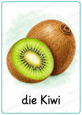 Obst Poster Deutsch: 15 Lernposter DIN A4 in Grundschrift | Wortschatz, DaZ und Sachunterricht Grundschule – Materialseite 14