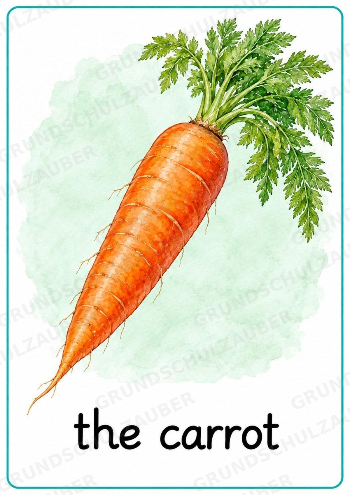 Gemüse Englisch: 15 Poster DIN A4 | Vegetable Vocabulary für den Englischunterricht – Materialseite 2