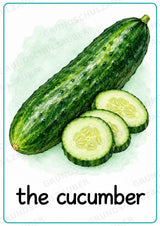 Gemüse Englisch: 15 Poster DIN A4 | Vegetable Vocabulary für den Englischunterricht – Materialseite 3