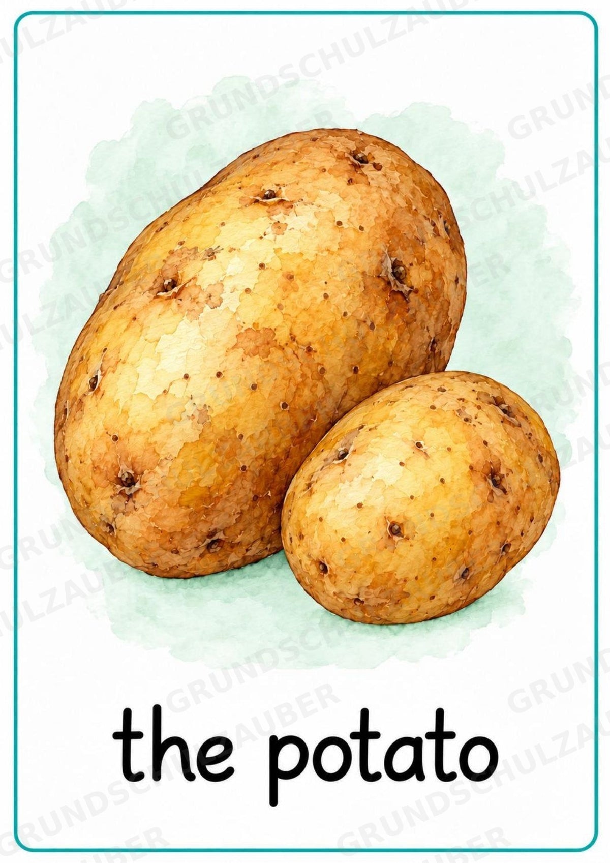 Gemüse Englisch: 15 Poster DIN A4 | Vegetable Vocabulary für den Englischunterricht – Materialseite 6