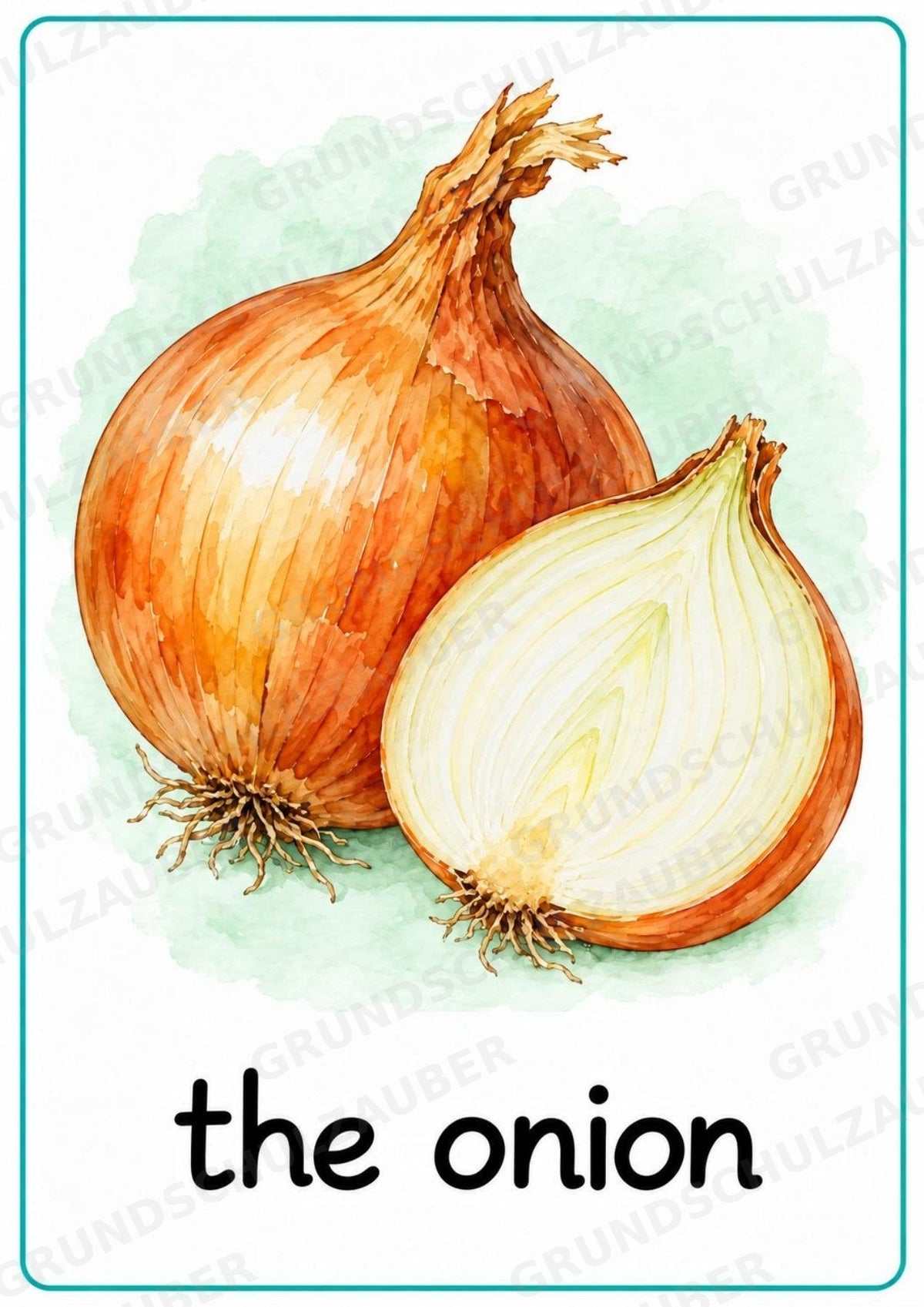 Gemüse Englisch: 15 Poster DIN A4 | Vegetable Vocabulary für den Englischunterricht – Materialseite 7