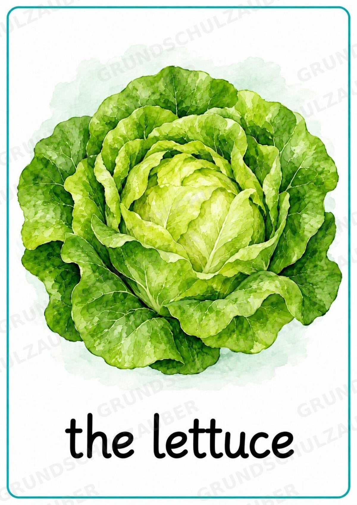 Gemüse Englisch: 15 Poster DIN A4 | Vegetable Vocabulary für den Englischunterricht – Materialseite 11