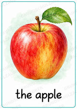 Obst Englisch: 15 Poster DIN A4 | Fruit Vocabulary und Wortschatzwand für den Englischunterricht in der Grundschule – Materialseite 2