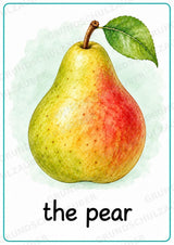 Obst Englisch: 15 Poster DIN A4 | Fruit Vocabulary und Wortschatzwand für den Englischunterricht in der Grundschule – Materialseite 3