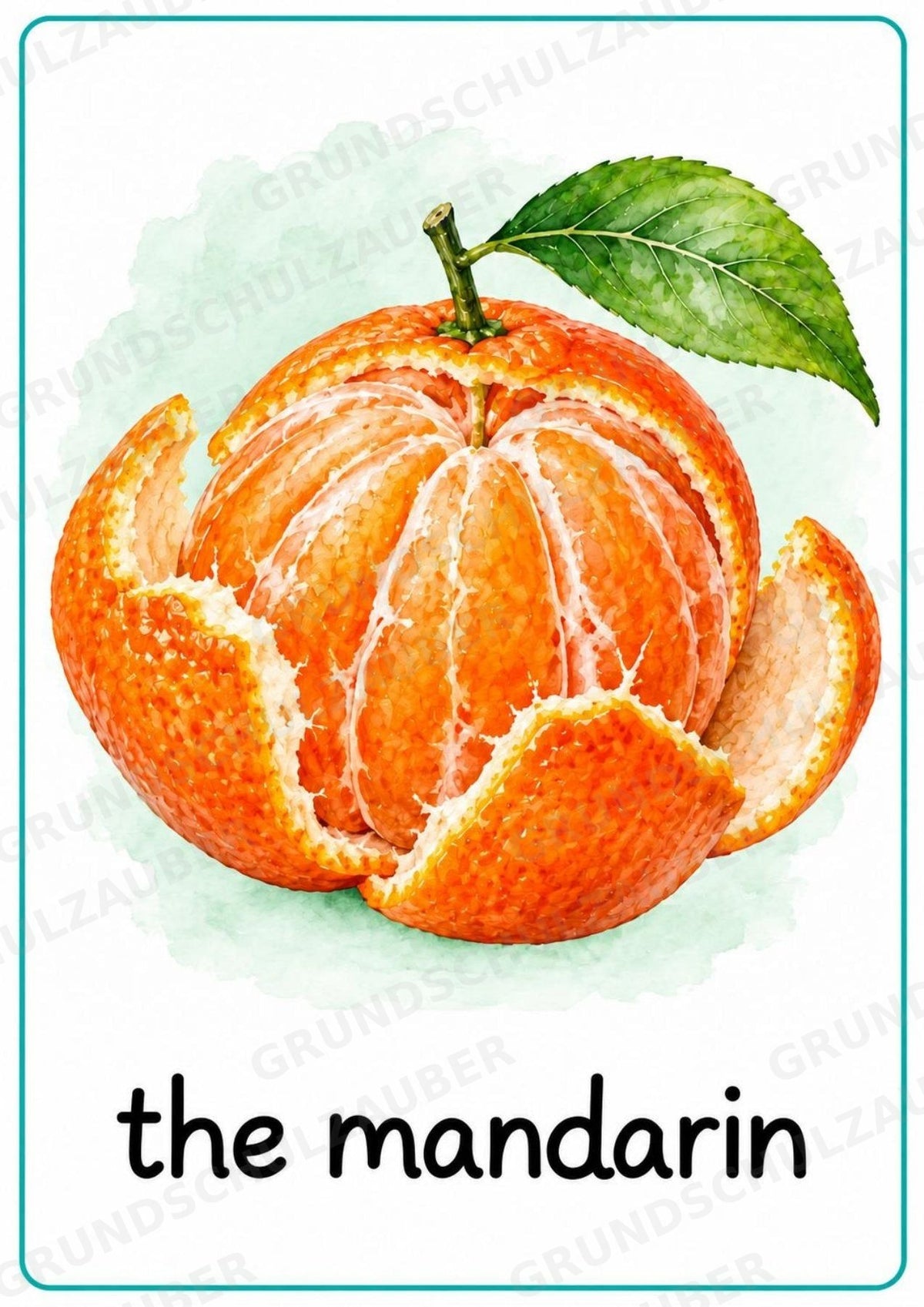 Obst Englisch: 15 Poster DIN A4 | Fruit Vocabulary und Wortschatzwand für den Englischunterricht in der Grundschule – Materialseite 6