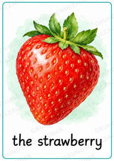 Obst Englisch: 15 Poster DIN A4 | Fruit Vocabulary und Wortschatzwand für den Englischunterricht in der Grundschule – Materialseite 8