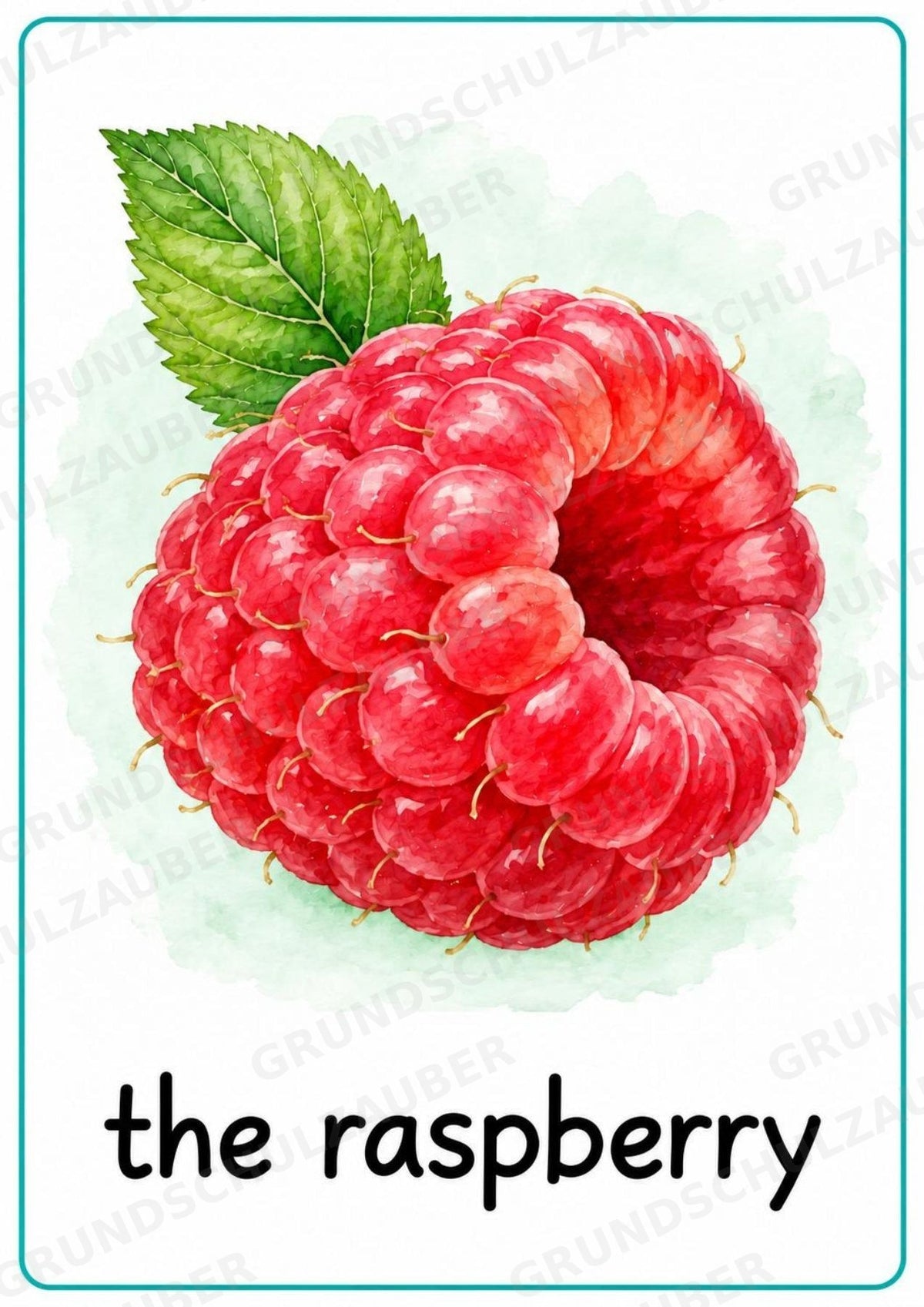 Obst Englisch: 15 Poster DIN A4 | Fruit Vocabulary und Wortschatzwand für den Englischunterricht in der Grundschule – Materialseite 9