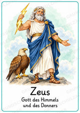 Griechische Götter und Göttinnen: 20 Poster DIN A4 | Mythologie und antikes Griechenland – Materialseite 2