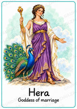 Griechische Götter Englisch: 20 Poster DIN A4 | Greek Gods and Goddesses | Mythologie für den Englischunterricht – Materialseite 3