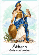 Griechische Götter Englisch: 20 Poster DIN A4 | Greek Gods and Goddesses | Mythologie für den Englischunterricht – Materialseite 6