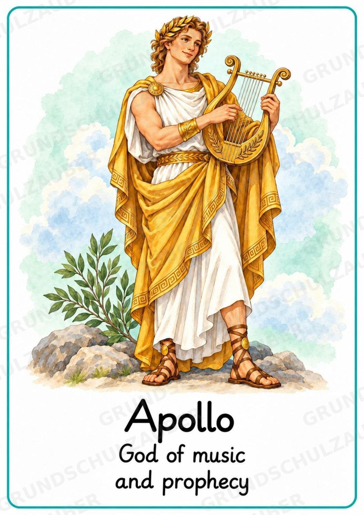 Griechische Götter Englisch: 20 Poster DIN A4 | Greek Gods and Goddesses | Mythologie für den Englischunterricht – Materialseite 7