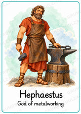 Griechische Götter Englisch: 20 Poster DIN A4 | Greek Gods and Goddesses | Mythologie für den Englischunterricht – Materialseite 11