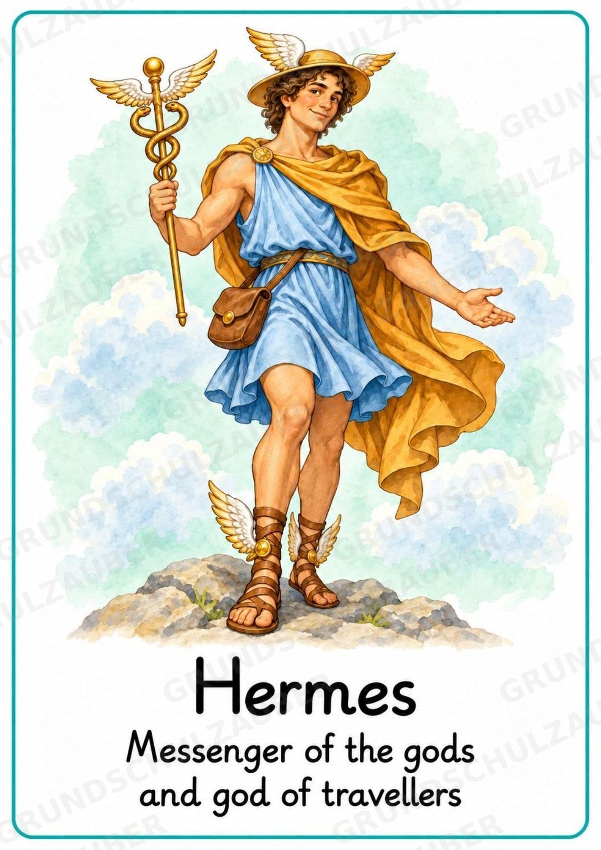 Griechische Götter Englisch: 20 Poster DIN A4 | Greek Gods and Goddesses | Mythologie für den Englischunterricht – Materialseite 12