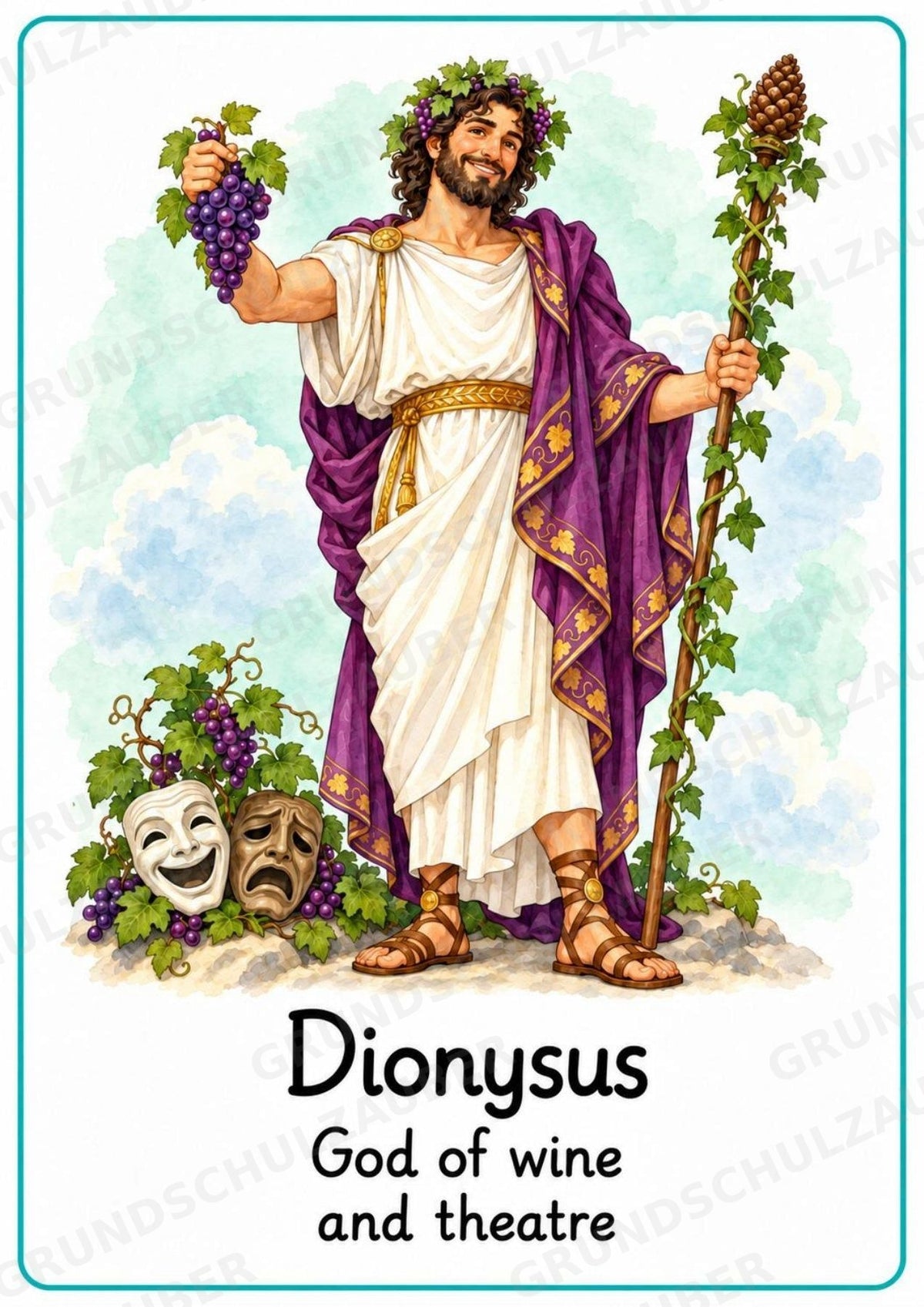Griechische Götter Englisch: 20 Poster DIN A4 | Greek Gods and Goddesses | Mythologie für den Englischunterricht – Materialseite 13