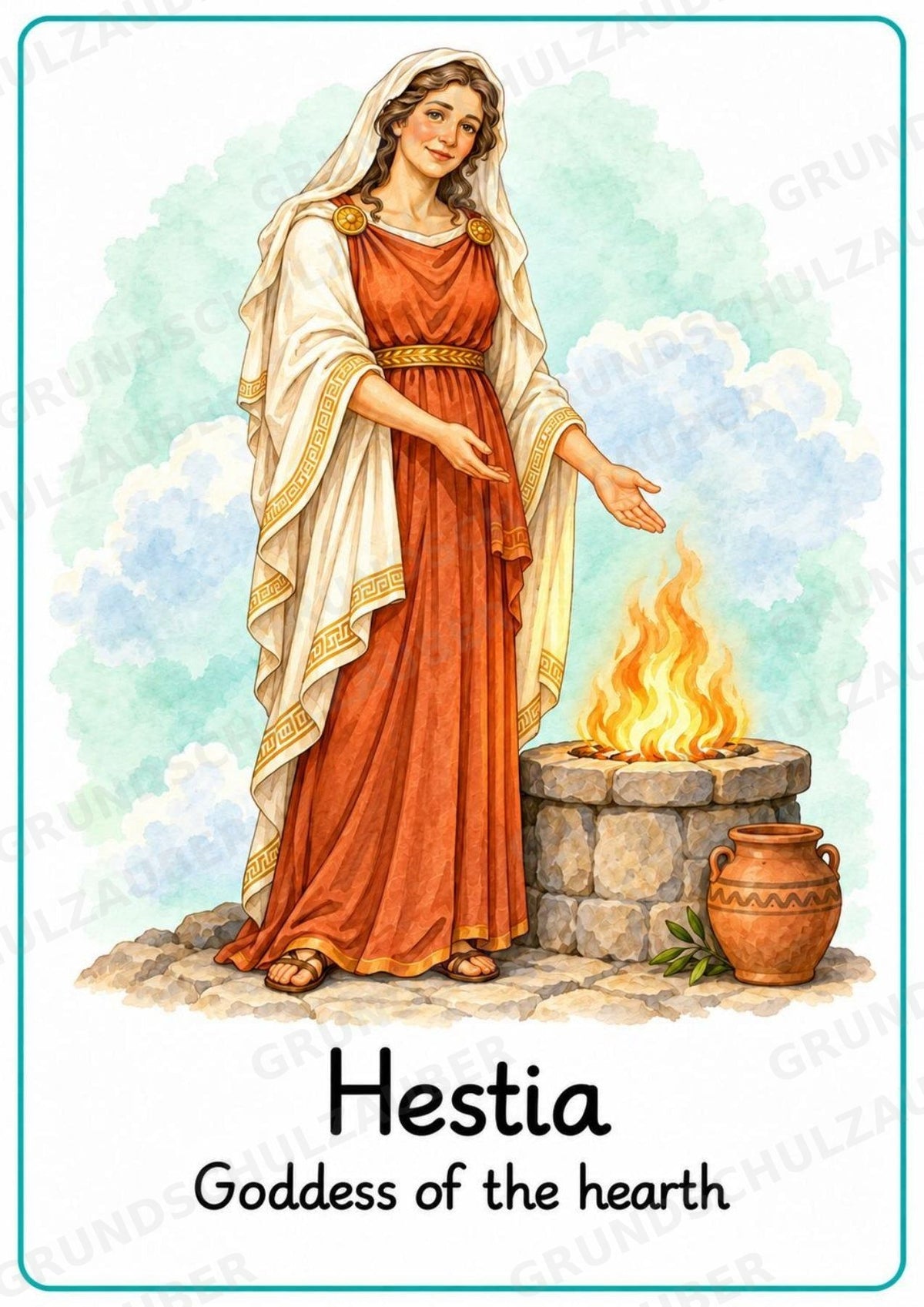 Griechische Götter Englisch: 20 Poster DIN A4 | Greek Gods and Goddesses | Mythologie für den Englischunterricht – Materialseite 14