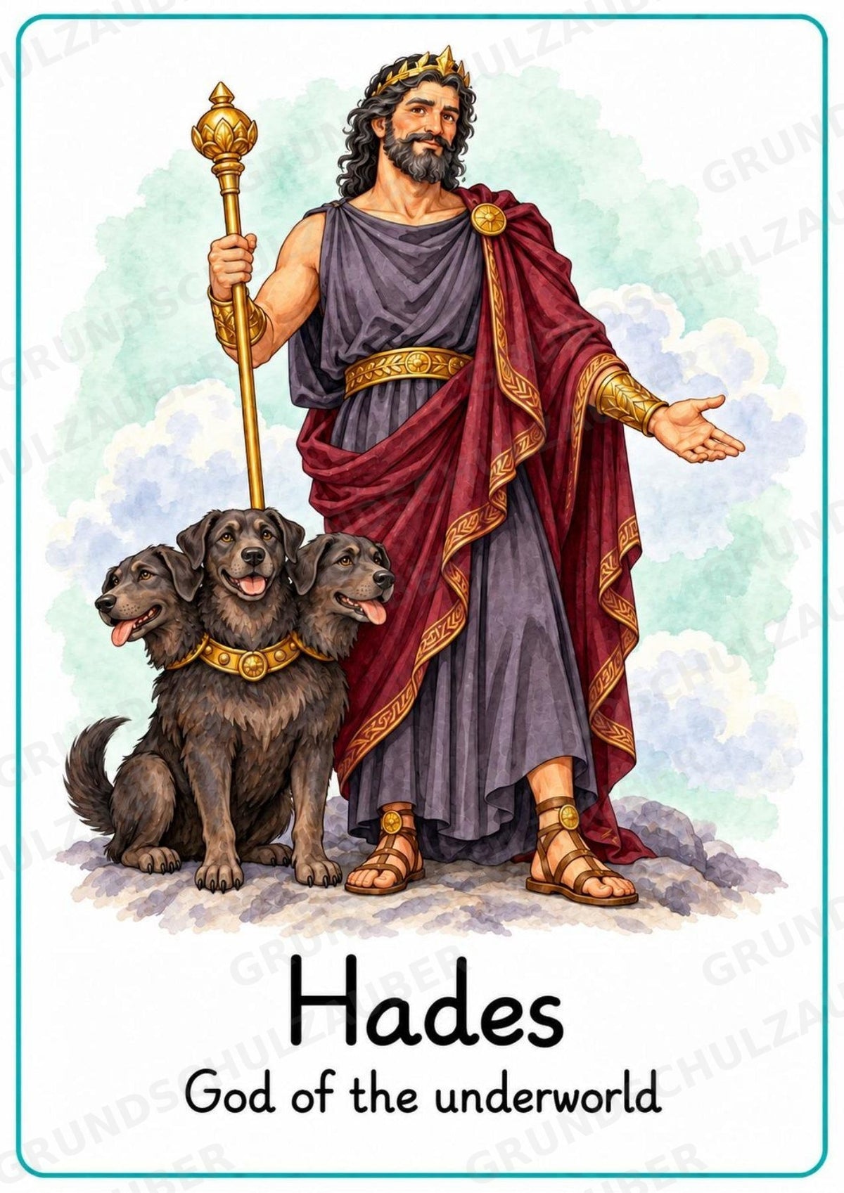 Griechische Götter Englisch: 20 Poster DIN A4 | Greek Gods and Goddesses | Mythologie für den Englischunterricht – Materialseite 15