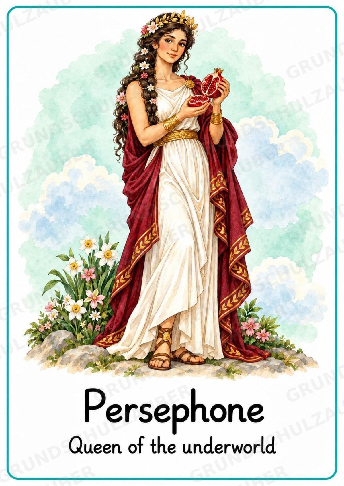 Griechische Götter Englisch: 20 Poster DIN A4 | Greek Gods and Goddesses | Mythologie für den Englischunterricht – Materialseite 16