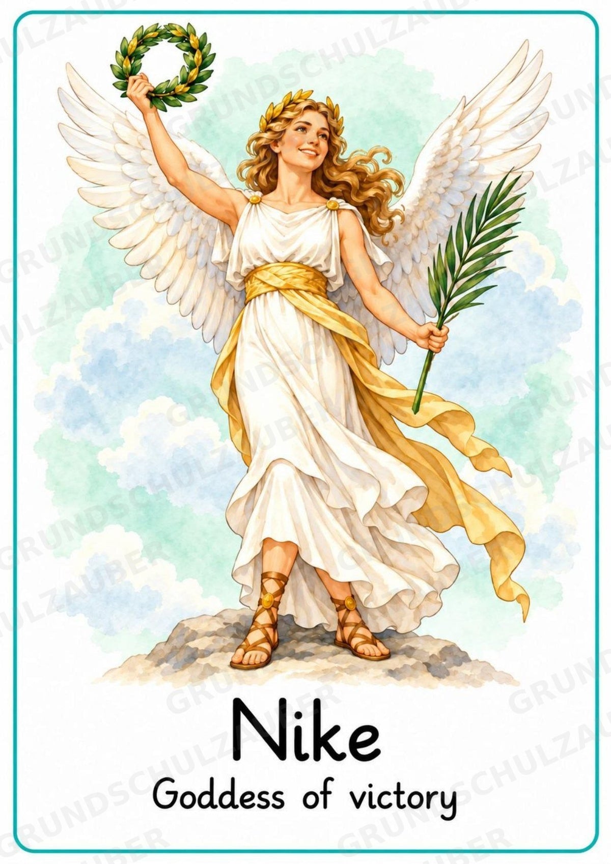 Griechische Götter Englisch: 20 Poster DIN A4 | Greek Gods and Goddesses | Mythologie für den Englischunterricht – Materialseite 20