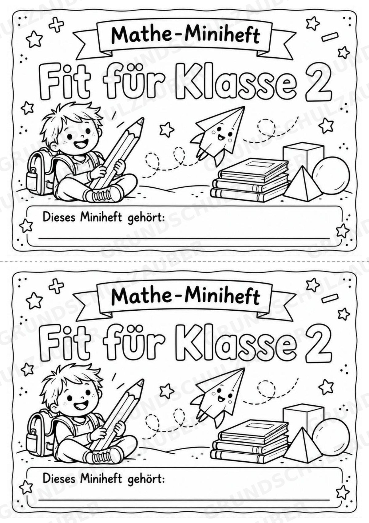 Mathe Miniheft – Fit für Klasse 2 | 20 Arbeitsblätter im Zahlenraum bis 20 – Materialseite 2