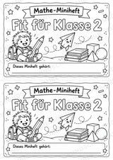 Mathe Miniheft – Fit für Klasse 2 | 20 Arbeitsblätter im Zahlenraum bis 20 – Materialseite 2