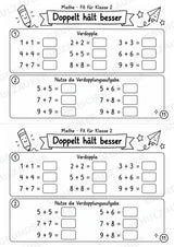 Mathe Miniheft – Fit für Klasse 2 | 20 Arbeitsblätter im Zahlenraum bis 20 – Materialseite 13