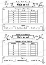Mathe Miniheft – Fit für Klasse 2 | 20 Arbeitsblätter im Zahlenraum bis 20 – Materialseite 14