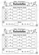 Mathe Miniheft – Fit für Klasse 2 | 20 Arbeitsblätter im Zahlenraum bis 20 – Materialseite 17