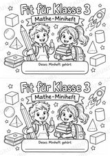 Mathe Miniheft – Fit für Klasse 3 | 20 Arbeitsblätter | Zahlenraum bis 100 | Einmaleins und Division – Materialseite 2