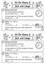 Mathe Miniheft – Fit für Klasse 3 | 20 Arbeitsblätter | Zahlenraum bis 100 | Einmaleins und Division – Materialseite 21